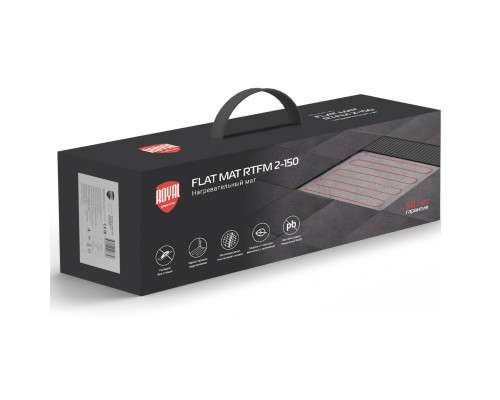 Нагревательный мат Royal Thermo Flat Mat RTFM 2-150-3,5 3,5 м² с терморегулятором RTS-16 RTFM 2-150-3,5 / RTS-16