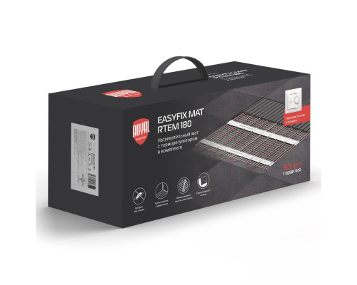Мат нагревательный Royal Thermo EasyFix Mat RTEM 2-180-6 6 м² комплект с терморегулятором 1599105